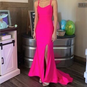 Hot Pink Prom Gown